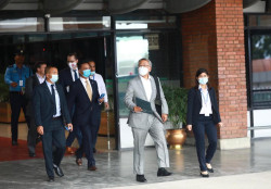 US Assistant Secretary Donald Lu greeted by protests in Kathmandu