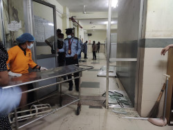 Police search for vandals involved in Chitwan Medical College attack